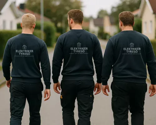 Team av certifierade elektriker i Tyresö
