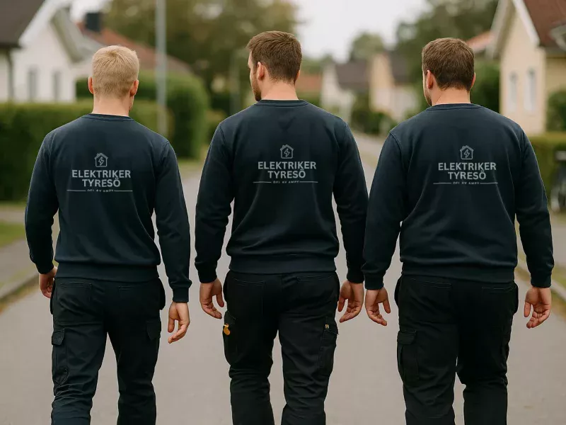 Team av certifierade elektriker i Tyresö