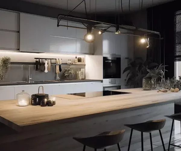 Elektriker installerar spotlight i bostad i Tyresö
